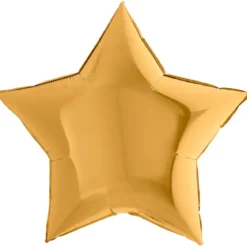Folieballong, stjärna guld 91 cm
