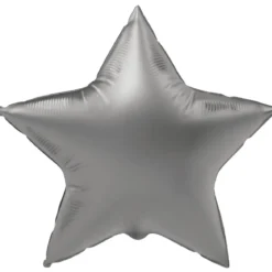 Folieballong, stjärna moonlight silver 45 cm