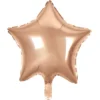 Folieballong, stjärna rosé 45 cm