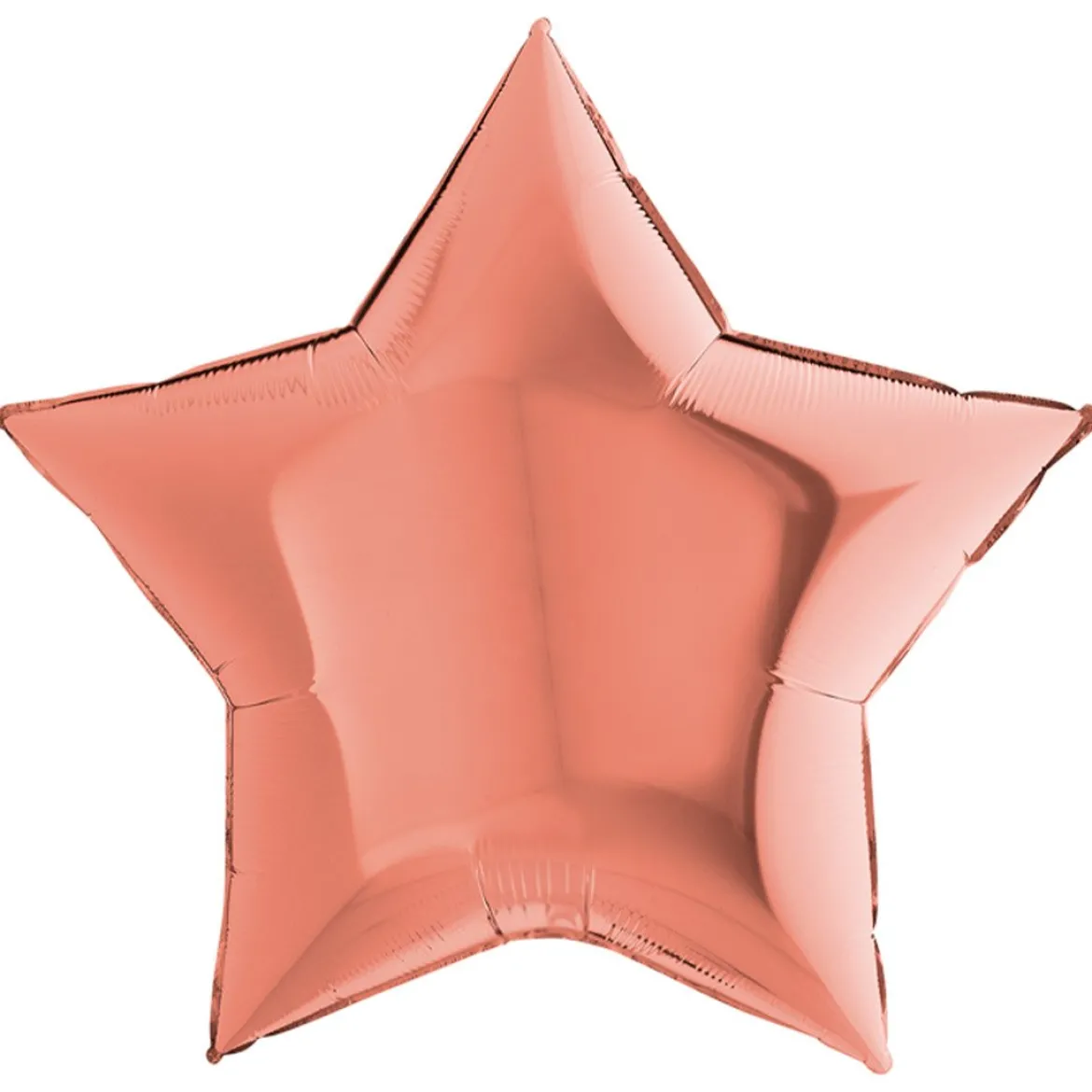 Folieballong, stjärna roséguld 91 cm