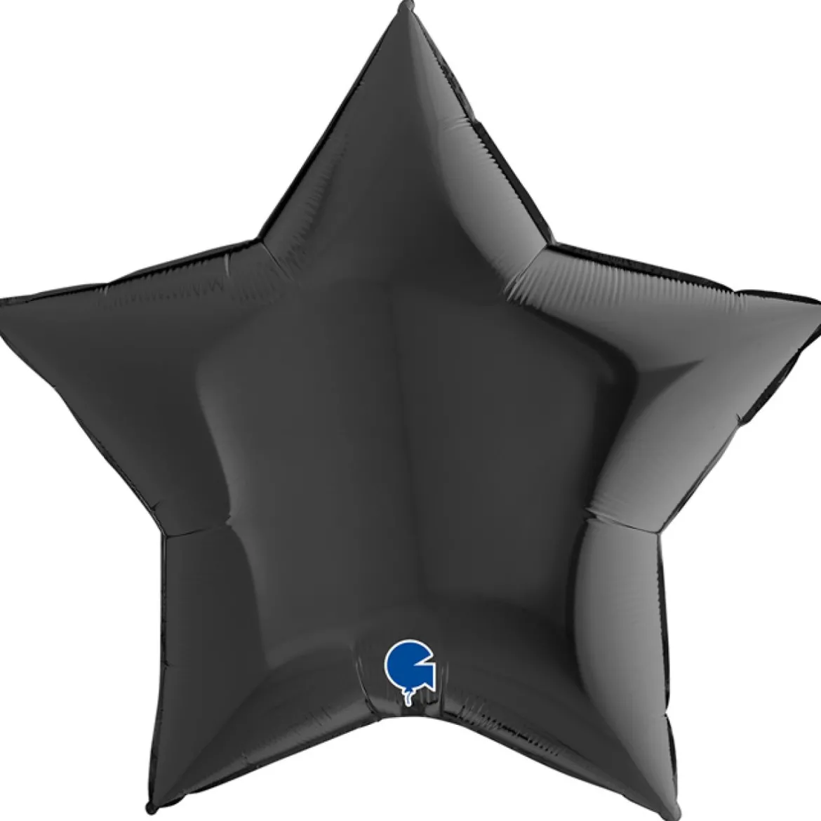 Folieballong, stjärna svart 91 cm