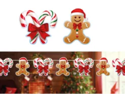 Girlang, pepparkakor & polkagrisar 300 cm