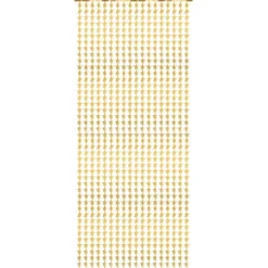 Glitterdraperi, stjärnor guld 100x245 cm
