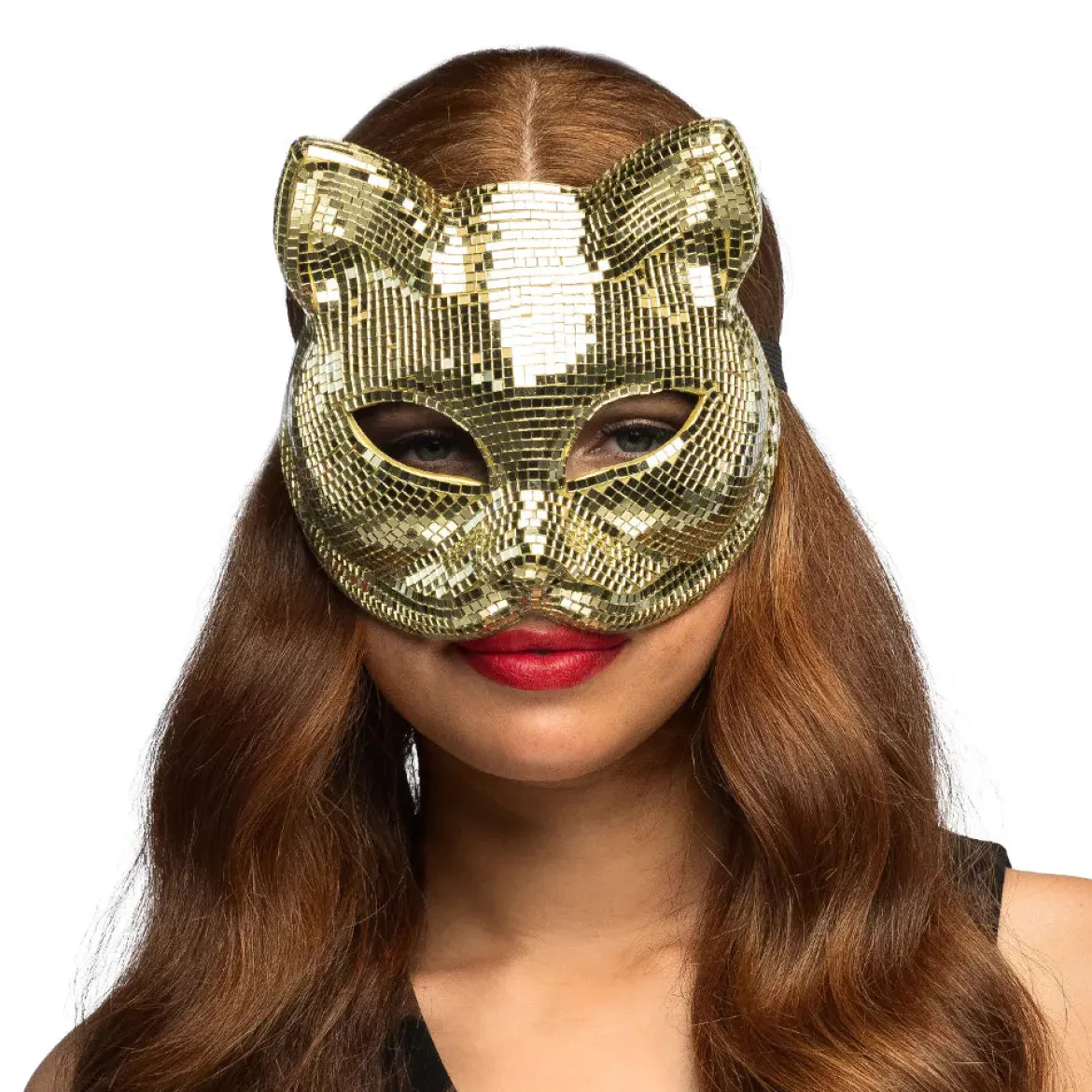 Ögonmask, disco cat gold