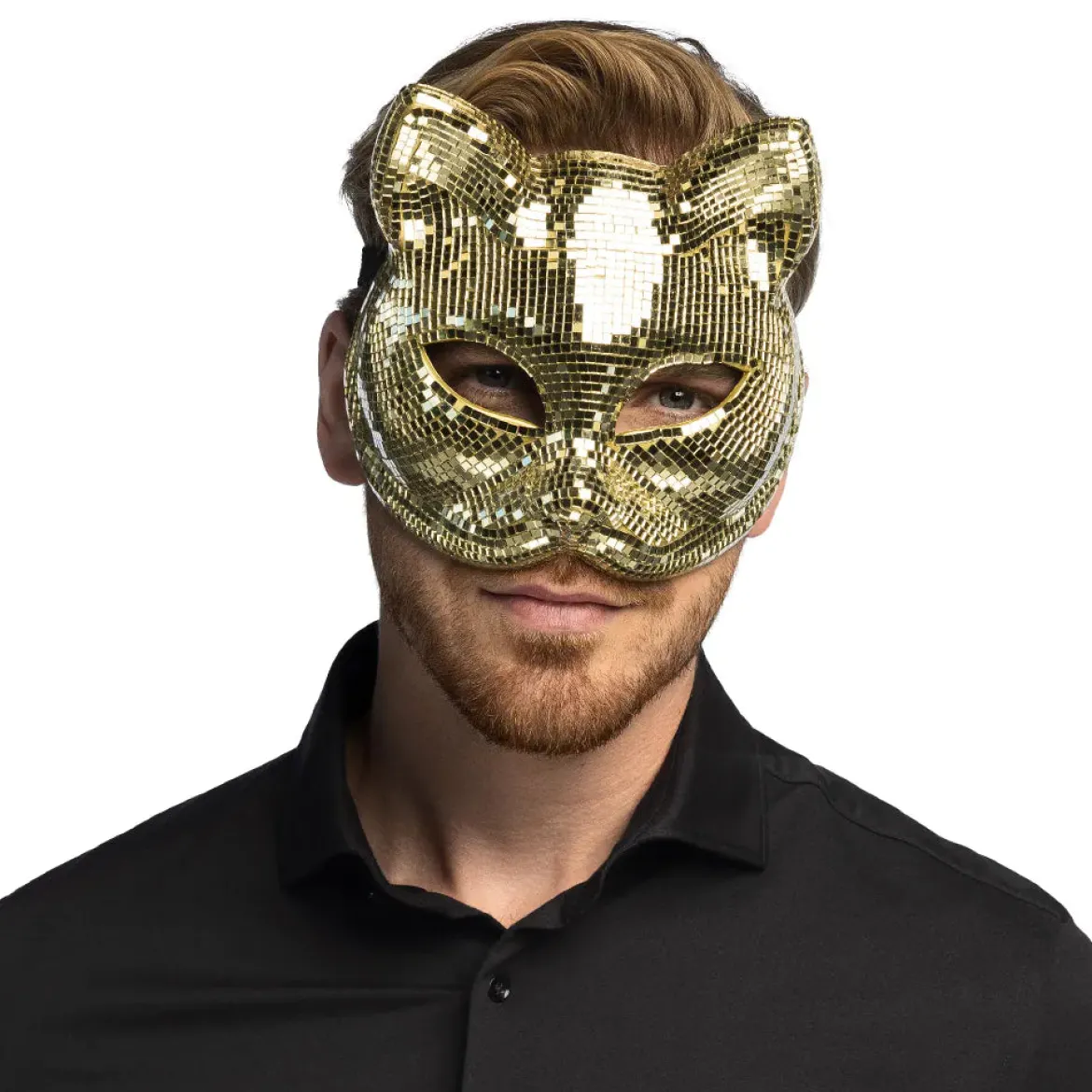 Ögonmask, disco cat gold