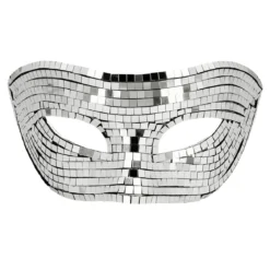 Ögonmask, disco silver