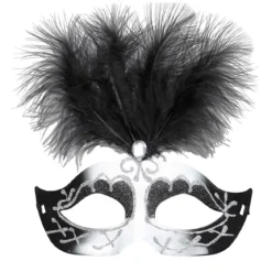 Ögonmask, Venice svart & vit