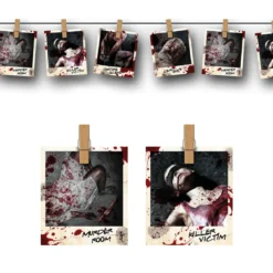 Halloweengirlang, crime scene photos 274 cm