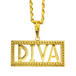Halsband, diva guld
