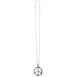 Halsband, peace silver