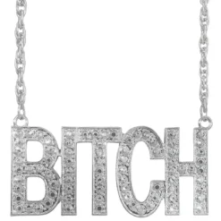 Halsband, silver bitch 65 cm