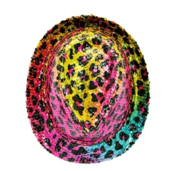 Hatt, popstar rainbow animalier leopard