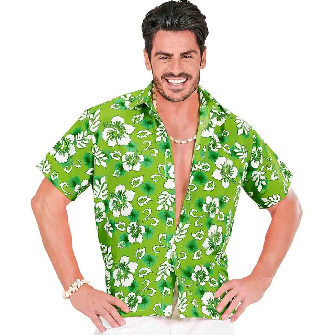 Hawaiiskjorta, grön