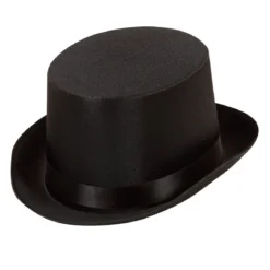 Hög hatt, satin svart