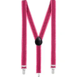 Hängslen, neon rosa