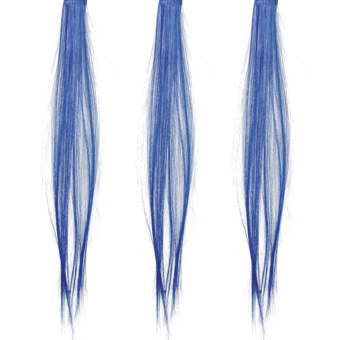 Hårförlängning, blåa 3 st