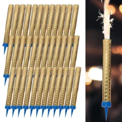 Isfacklor, gul 12 cm 36 st