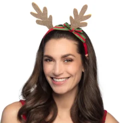 Juldiadem, golden reindeer