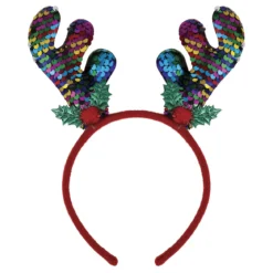 Juldiadem, renhorn multicolor