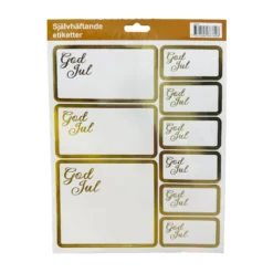 Juletiketter, god jul 9 st