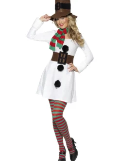 Julklänning snögubbe