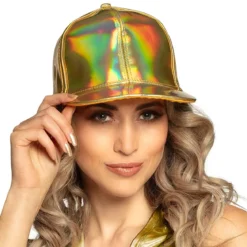 Keps, metallic guld
