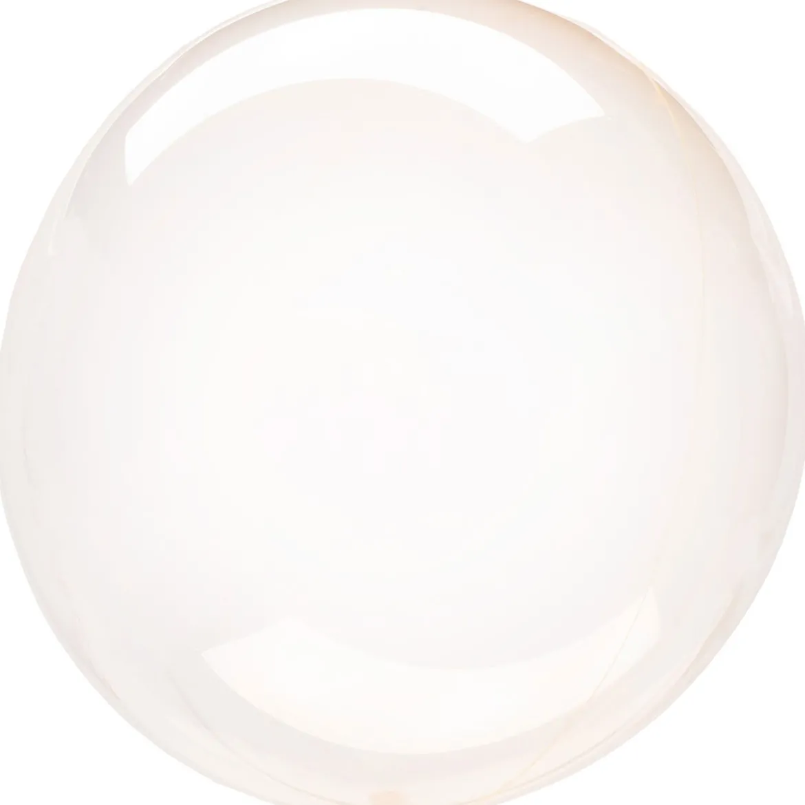 Klotballong, transparent orange 40 cm