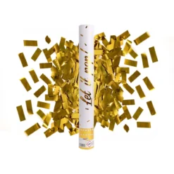 Konfettibomb, guld 28 cm (folie)