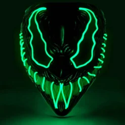 LED-mask, monster grön