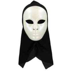 Mask, mim med vit huva