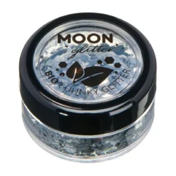 Moon Glitter Bio Chunky Glitter, silver 3 g
