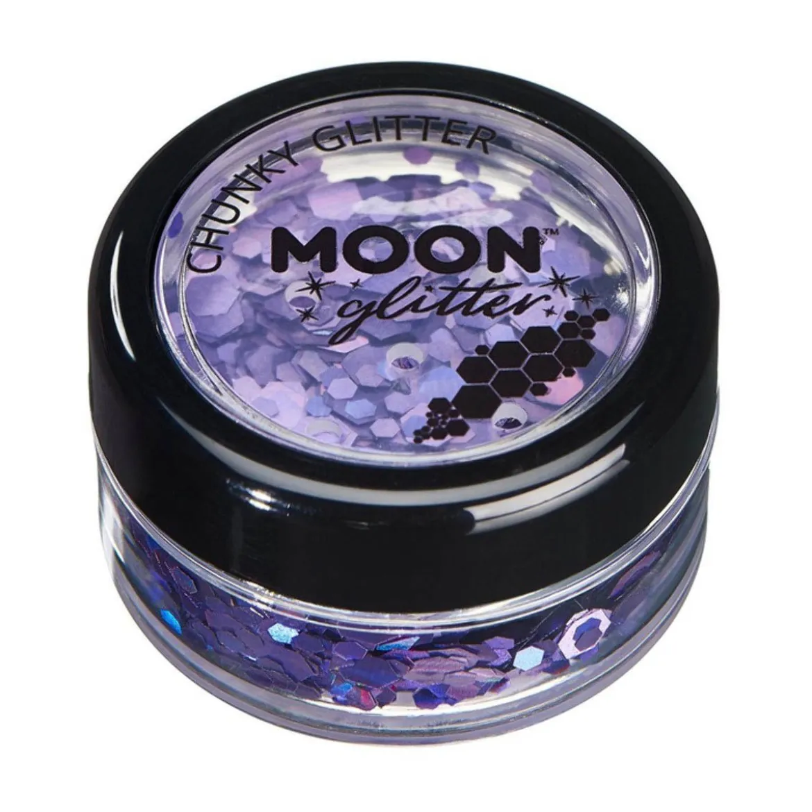 Moon Glitter Holographic Chunky Glitter, purple 3 g