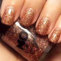 Moon Glitter Holographic Nail Polish, rose gold 14 ml