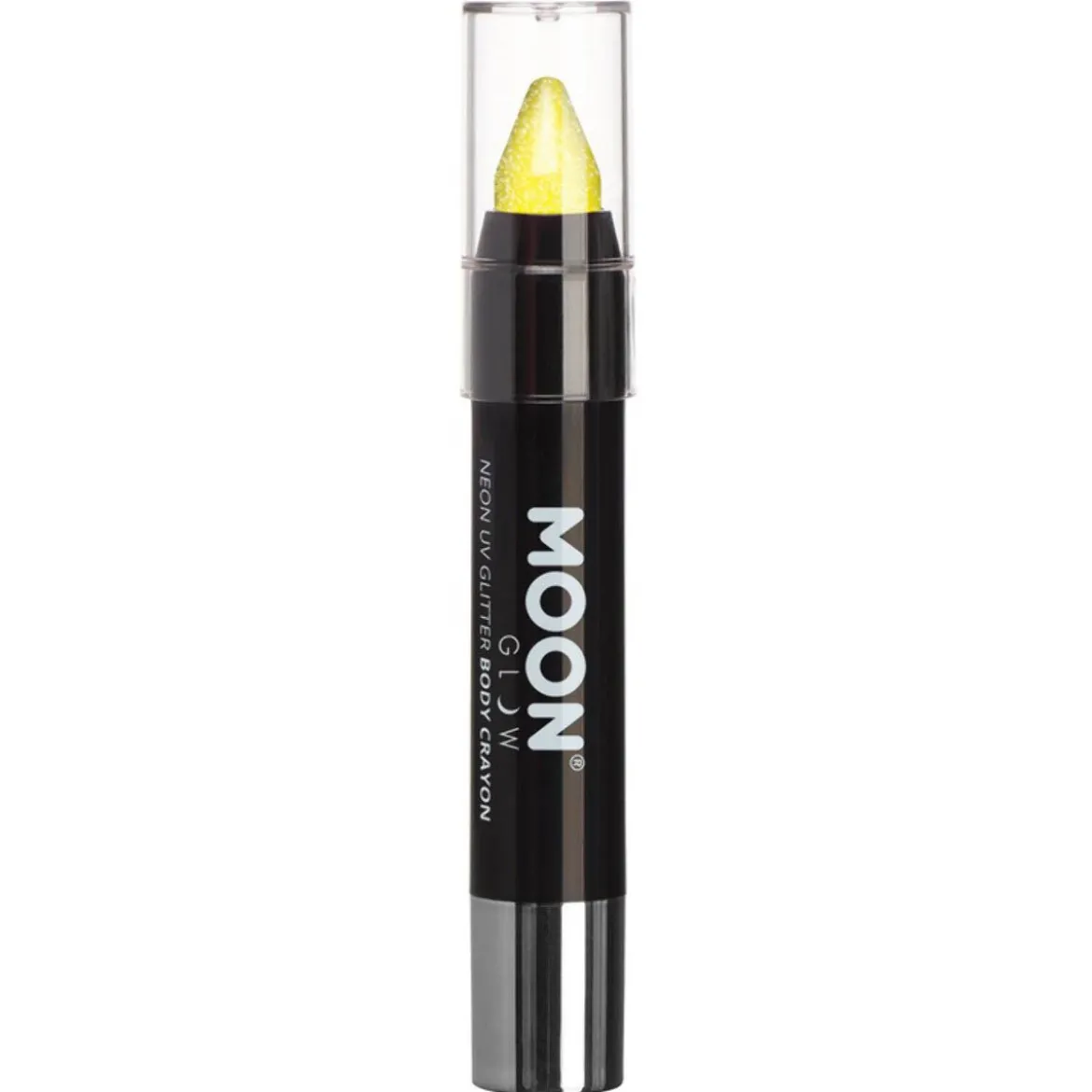 Moon Glow - Neon UV Glitter Body Crayons, yellow 3,5 g