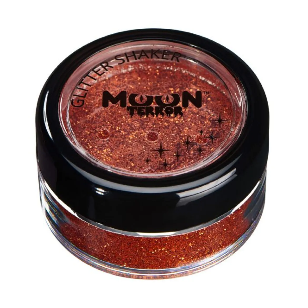 Moon terror glitter i burk, orange 3 g