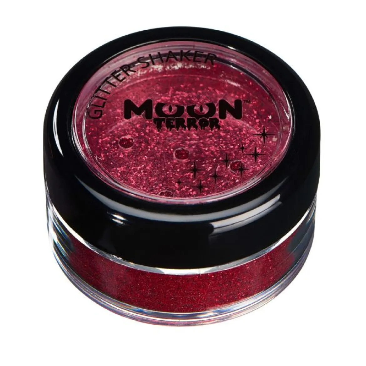 Moon terror glitter i burk, röd 3 g