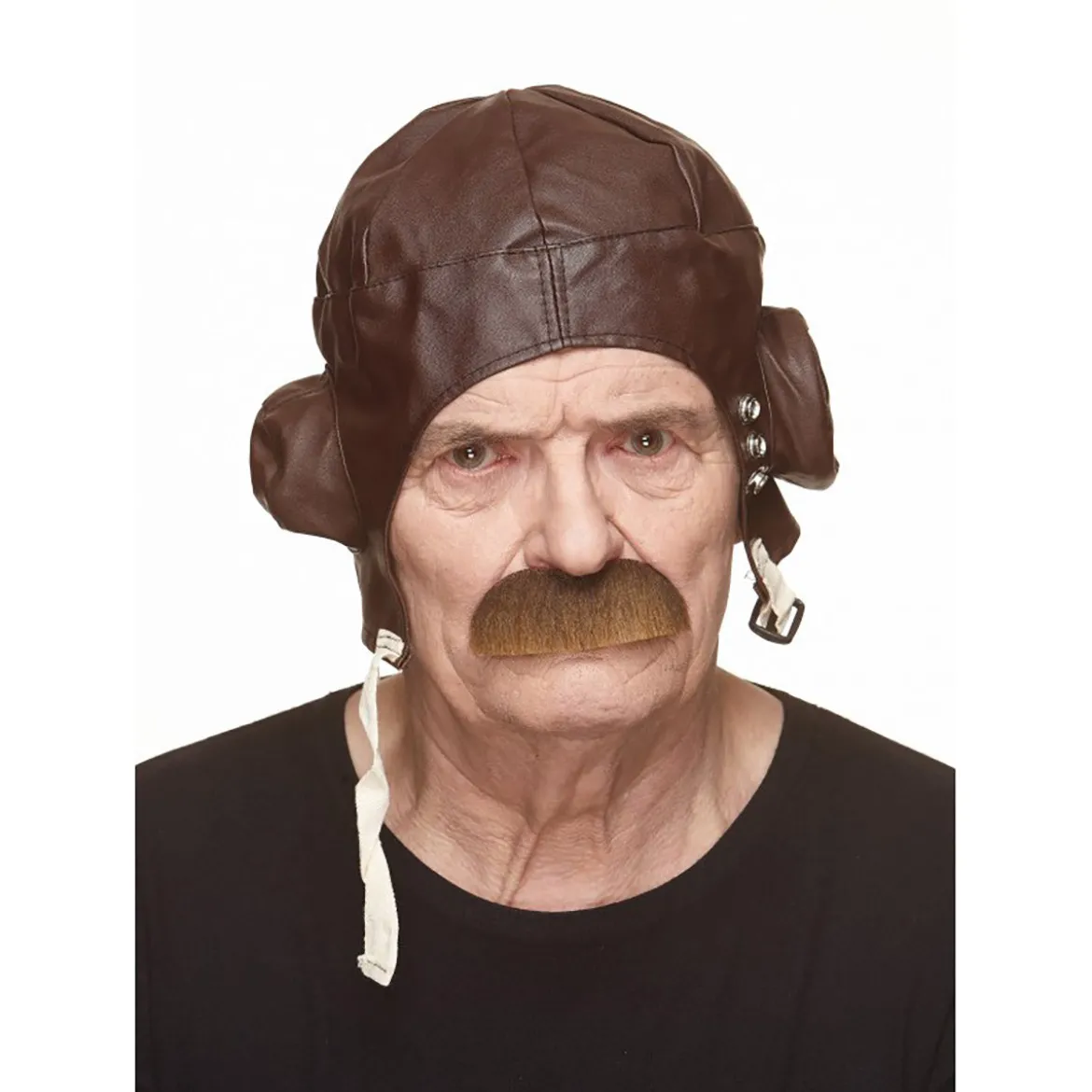 Mustasch, barkeep brun