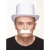 Mustasch, barkeep vit