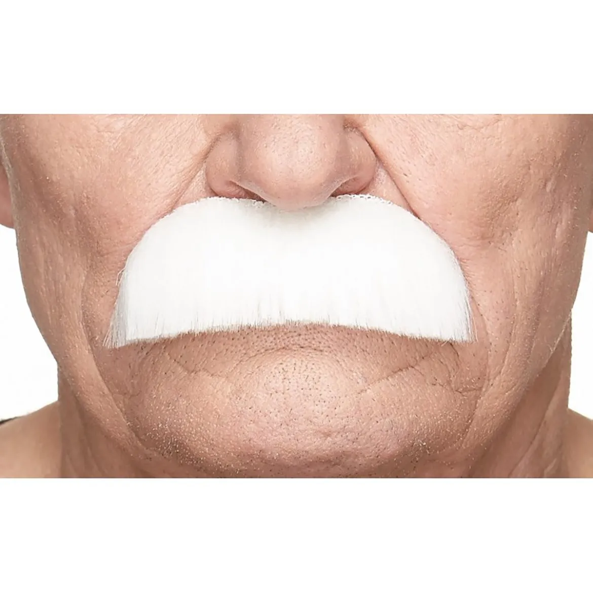 Mustasch, barkeep vit