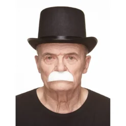 Mustasch, barkeep vit