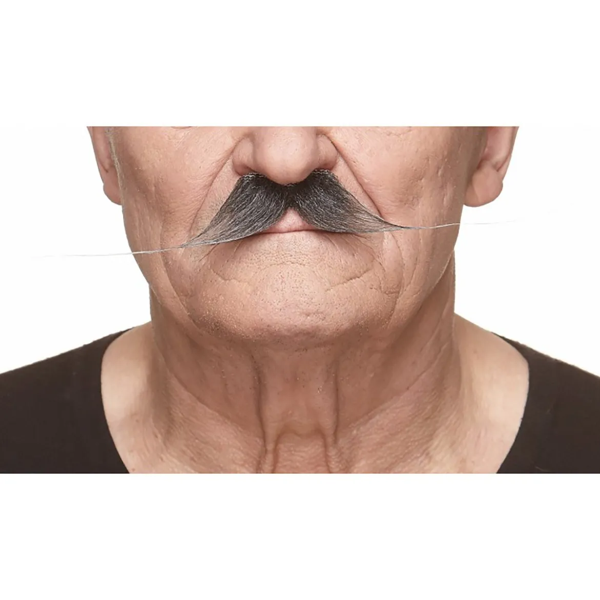 Mustasch, baron svart/vit