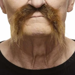 Mustasch, biker brun