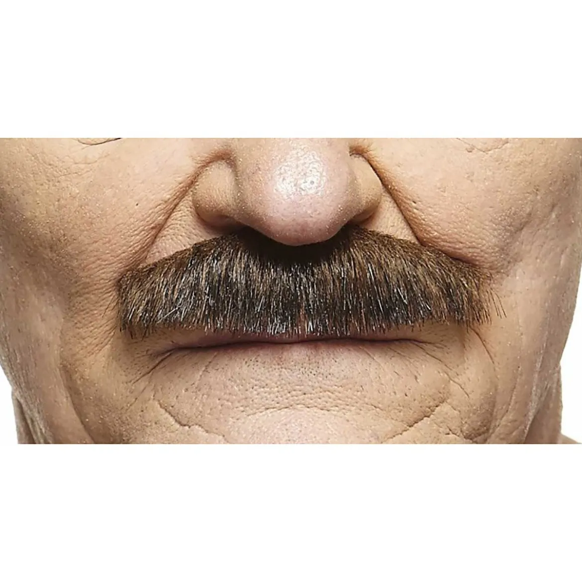 Mustasch, butler brun/grå
