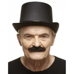 Mustasch, butler svart