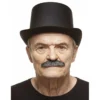 Mustasch, butler svart/vit