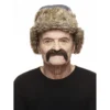Mustasch, cowboy brun/grå