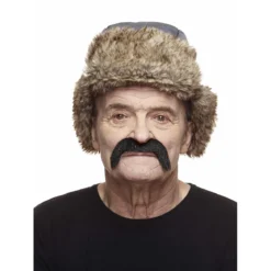 Mustasch, cowboy svart deluxe