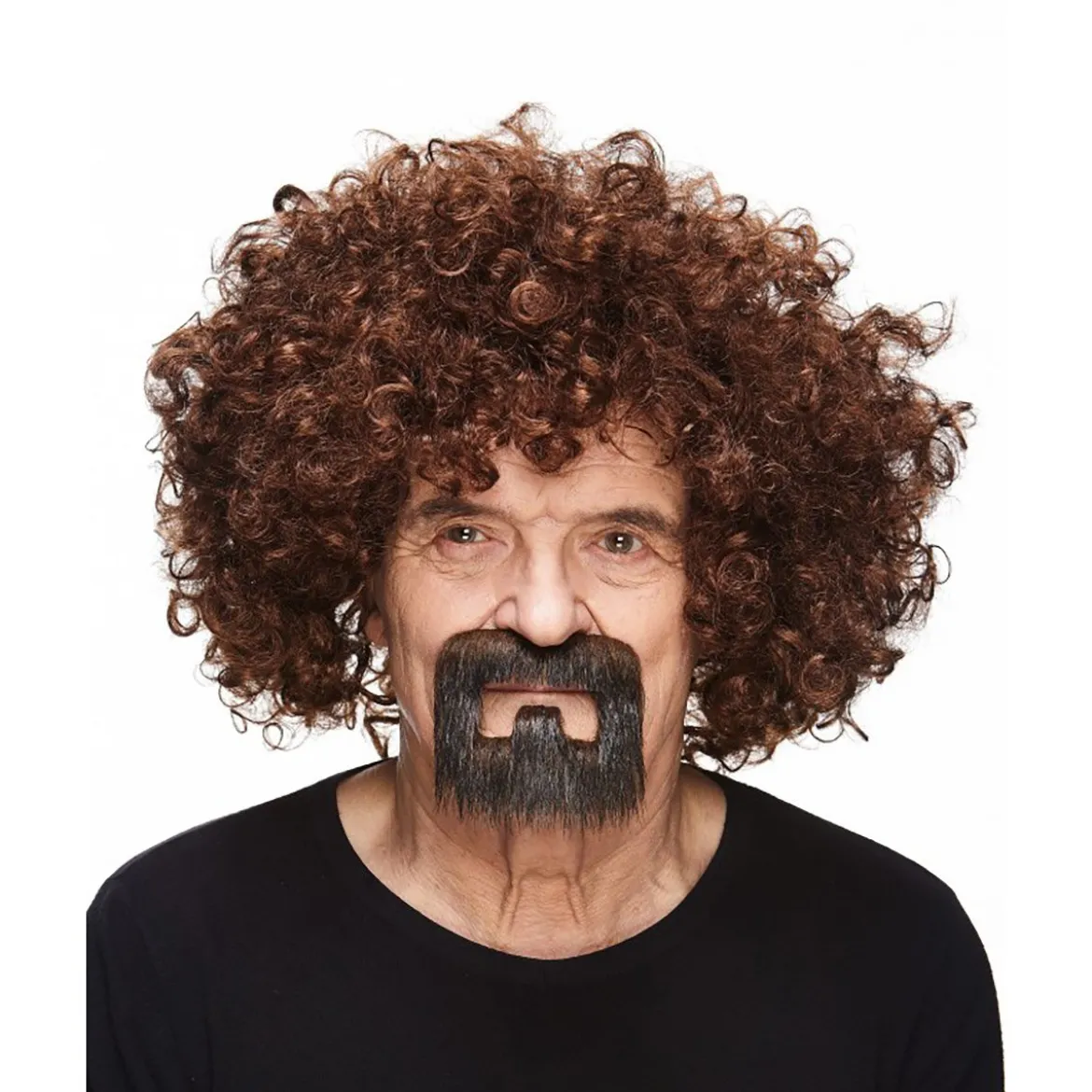 Mustasch, handyman brun
