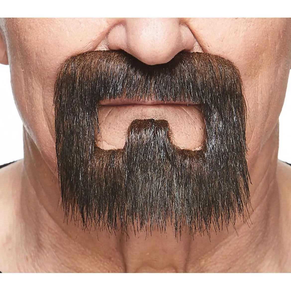 Mustasch, handyman brun