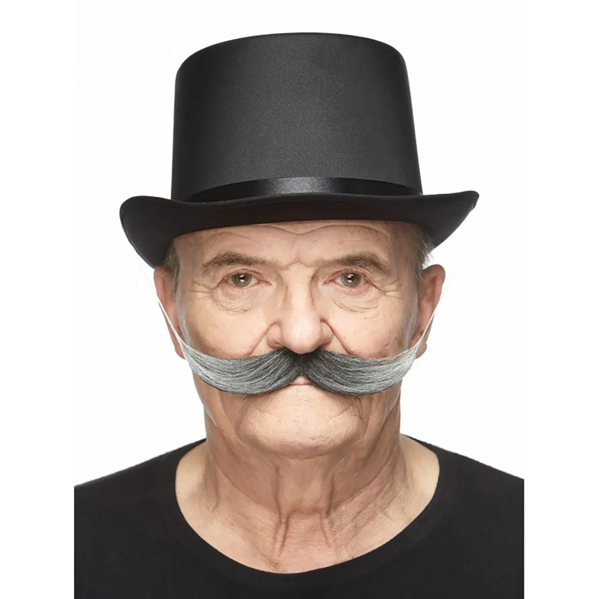 Mustasch, maestro svart/vit